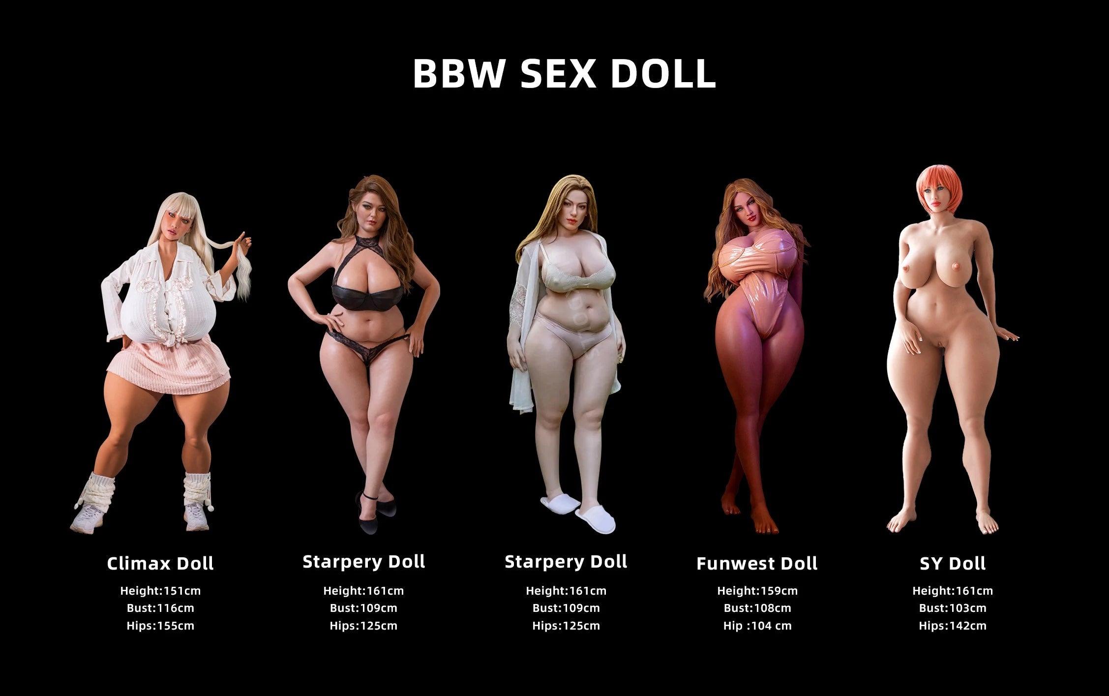 2024 The Fullest, Biggest Hip and Waist BBW Sex Doll Torso! – Linkdolls