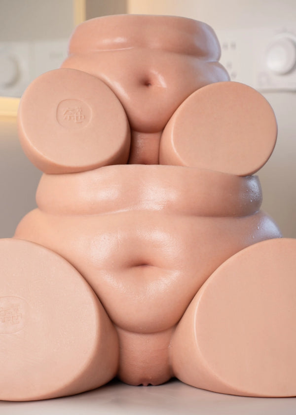 A779 - Available in 2 Sizes: 5kg (11 lbs) & 16kg (35 lbs) Ultra Soft Realistic Ass BBW Silicone Butt
