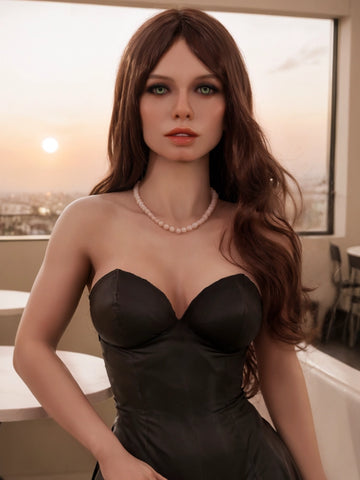 F4469-151cm(4ft11)-37kg F Cup robotic Chubby Silicone Head Sex Doll | Aibei Doll