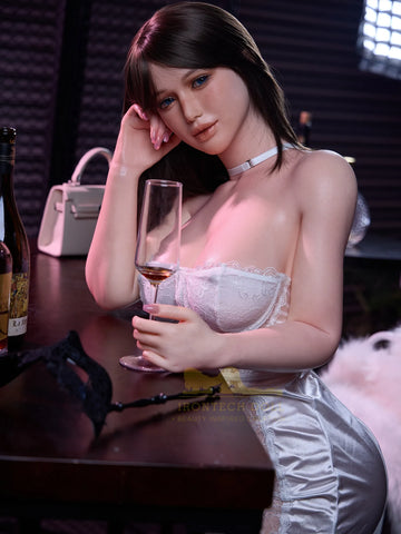 F5948-164cm(5ft4)-40.5kg Robot All-In-One Seamless Neck Silicone Celebrity Look Alike Sex Dolls｜Irontech Doll