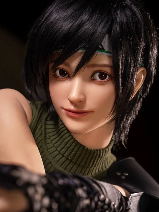 H711  Yuffie Silicone Sex Doll Head ｜Jiu Sheng Doll