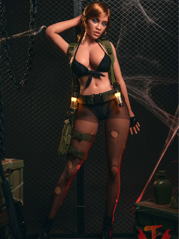 F8561 -163cm/5ft3-27kg  G Cup Real Lady Silicone Adult Full Size Sex Doll Latina T04| Top Fire Doll