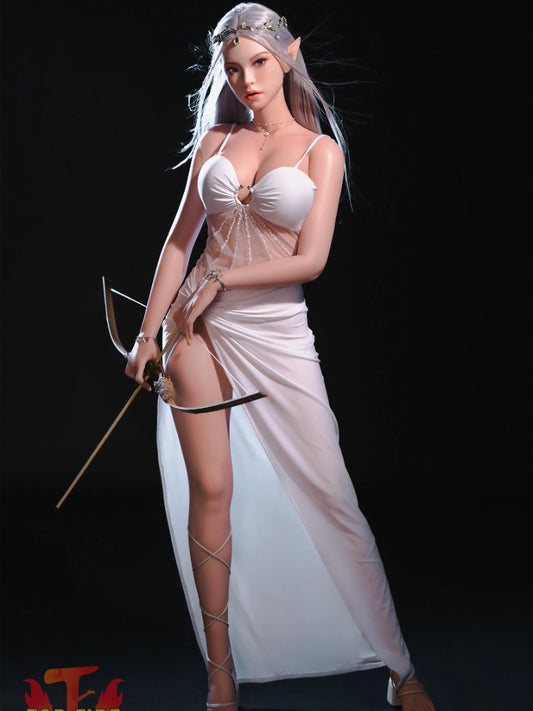 F8575-165cm-30kg C Cup Elf Cosplay Silicone Full Sex Doll | Top Fire Doll