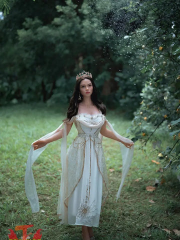 F8579-165cm-30kg C Cup ROS Silicone Full Sex Doll Queen Ivory | Top Fire Doll
