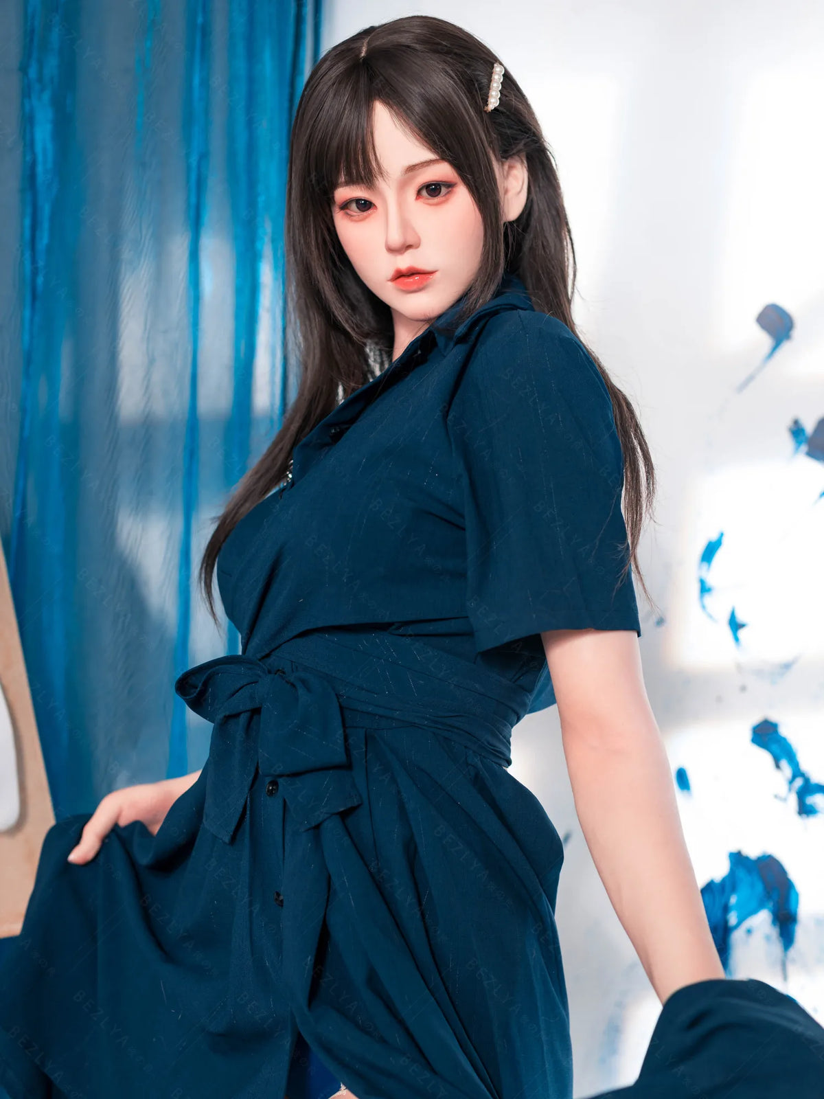 F4772-162cm(5.4ft)-39.5kg 2.2u B Cup Asian Real Silicone Chinese Sex Doll｜Bezlya Doll