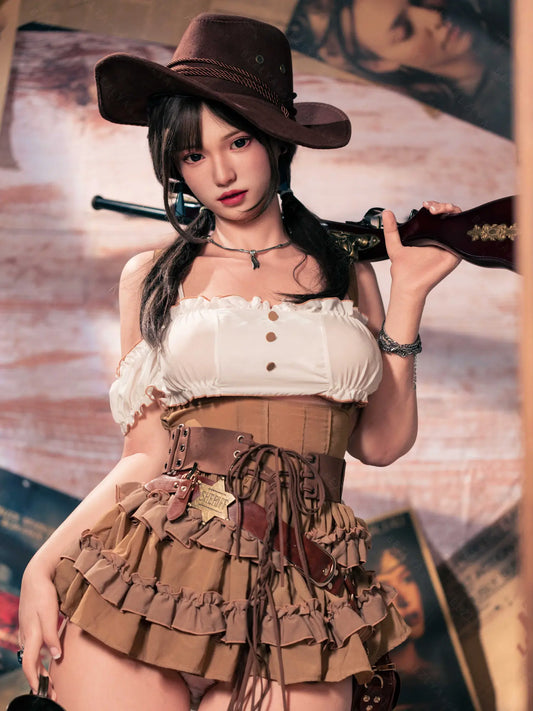 F4806-162cm(5.4ft)-39.5kg 2.2u B Cup Asian Real ROS Silicone Chinese Sex Doll｜Bezlya Doll