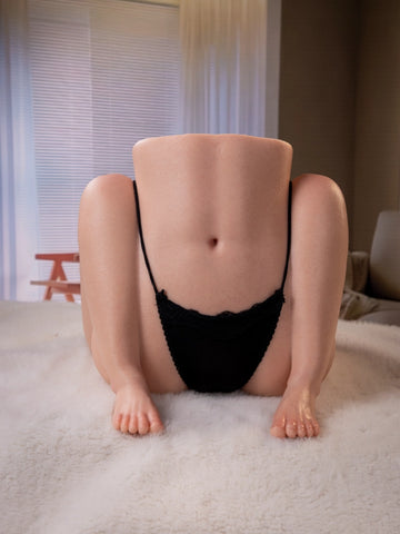A788-28.9lb Futanari Silicone Sex Doll Torso with Male & Female Hips, Legs & Feet