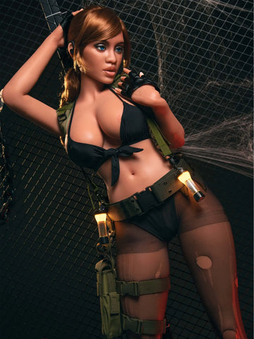F8561 -163cm/5ft3-27kg  G Cup Real Lady Silicone Adult Full Size Sex Doll Latina T04| Top Fire Doll