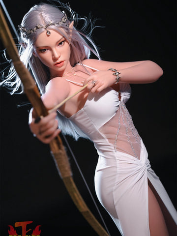 F8575-165cm-30kg C Cup Elf Cosplay Silicone Full Sex Doll | Top Fire Doll