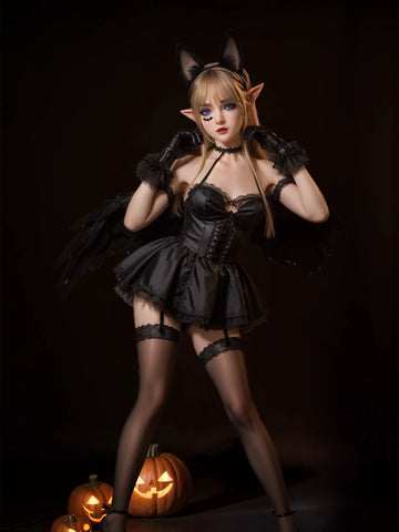 F5966-150cm/4ft9 29kg A Cup Flat Chested Sex Doll Movable Jew ELF Alien - SY Doll