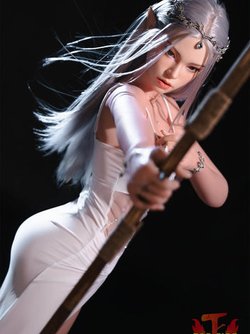 F8575-165cm-30kg C Cup Elf Cosplay Silicone Full Sex Doll | Top Fire Doll