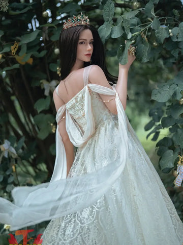F8579-165cm-30kg C Cup ROS Silicone Full Sex Doll Queen Ivory | Top Fire Doll