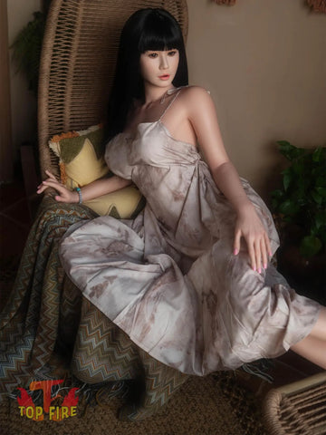 F8553 -158cm/5ft2-28kg  D Cup Silicone Asian Full Size Sex Doll Japanese T29| Top Fire Doll