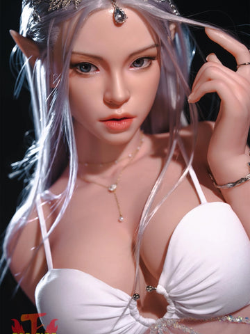F8575-165cm-30kg C Cup Elf Cosplay Silicone Full Sex Doll | Top Fire Doll