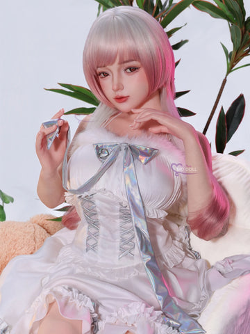 F6320-151cm/5ft-25kg Asian Silicone Mini Sex Doll with Realistic Skin Texture | MD Doll