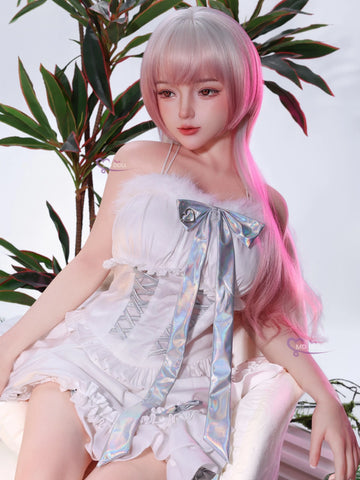 F6320-151cm/5ft-25kg Asian Silicone Mini Sex Doll with Realistic Skin Texture | MD Doll