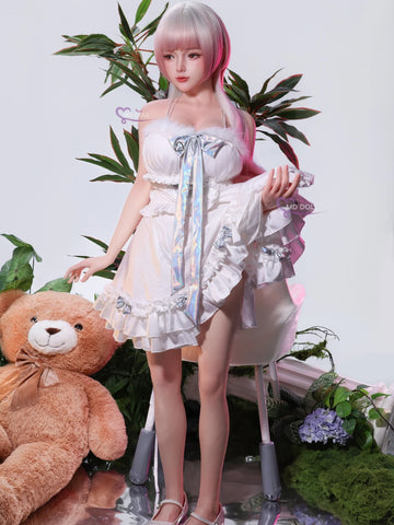 F6320-151cm/5ft-25kg Asian Silicone Mini Sex Doll with Realistic Skin Texture | MD Doll