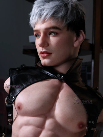 T774 - Arcana Doll Realistic Silicone Male Life Size Sex Doll Torso with Head 55 lbs