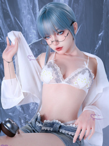 F725-159cm/5ft22-27kg A Cup Small Breasts Silicone Sex Doll with Realistic Skin Texture | MD Doll