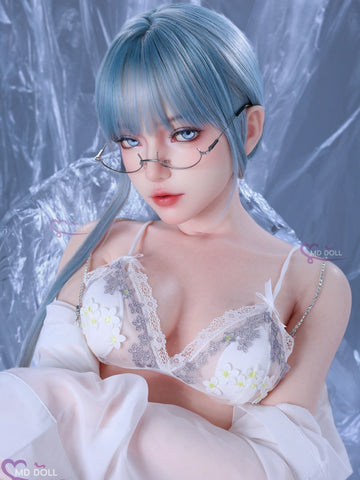 F725-159cm/5ft22-27kg A Cup Small Breasts Silicone Sex Doll with Realistic Skin Texture | MD Doll