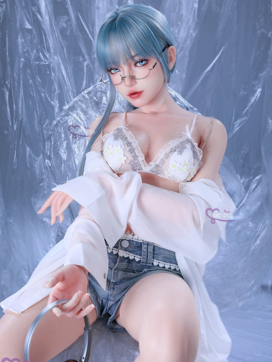 F725-159cm/5ft22-27kg A Cup Small Breasts Silicone Sex Doll with Realistic Skin Texture | MD Doll