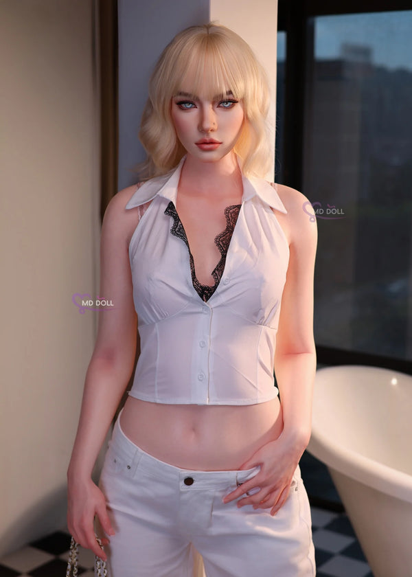 F5307-166cm/5ft5 39.5kg  Life Size Young Girl Realistic Silicone Sex Doll  | MD Doll