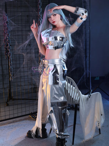 F6291-166cm/5ft5-43kg F Cup Life size Silicone Sex Doll Asian | MD Doll