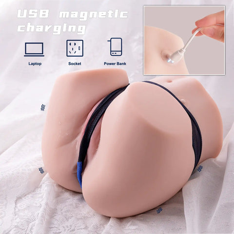 P672(7.9lbs)-Vibrating Buttocks Ass and Pussy Toy|Doggy Style Sex Doll