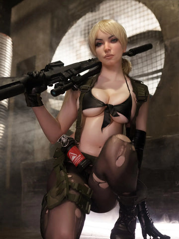 F9005-164cm(5.4ft) 36kg D Cup  Silicone Cosplay Celebrity Sex Doll丨Rosretty Doll