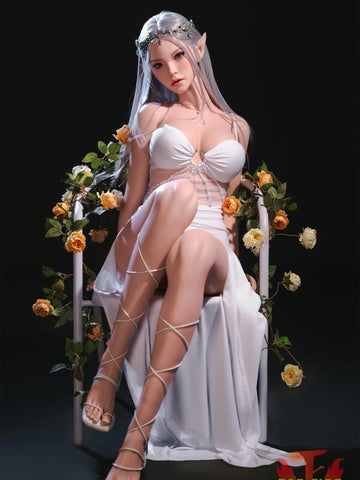F8575-165cm-30kg C Cup Elf Cosplay Silicone Full Sex Doll | Top Fire Doll