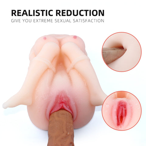 P245-1.59lbs Masturbator Toy For Men With Vibrating Fake Pussy Mini Sex Doll|QSX