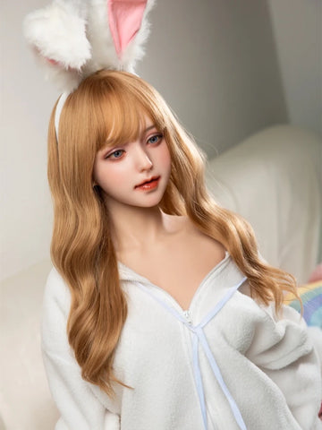 F129-170cm/5ft7  Silicone Head Cute Bunny Big Boobs Sex Doll- E cup