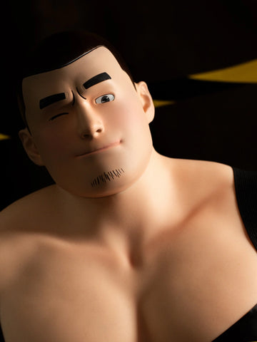 T795-38lb 57cm Chunky Male Sex Doll Torso with Thick Muscle Bear Physique & Fixed 18cm Penis | QITA