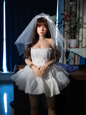F4656- 166cm(5.4ft)-35kg Hui スキニー ヴァージン 輝く肌 リアルドール シリコン ミディアムブレスト 中国製セックスドール｜Qita Doll 