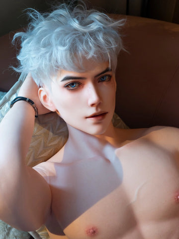 F7704-185cm/6ft1-41kg Silicone Realistic Big Dick Male Sex Doll Leo with 8.27in penis&Implanted Hair | Qita doll（副本）