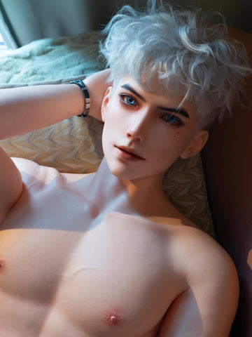 F7704-185cm/6ft1-41kg Silicone Realistic Big Dick Male Sex Doll Leo with 8.27in penis&Implanted Hair | Qita doll（副本）