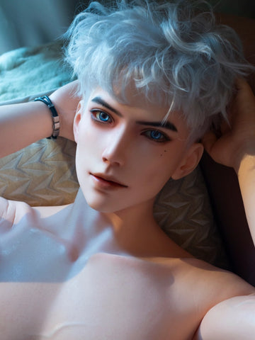 F7704-185cm/6ft1-41kg Silicone Realistic Big Dick Male Sex Doll Leo with 8.27in penis&Implanted Hair | Qita doll（副本）
