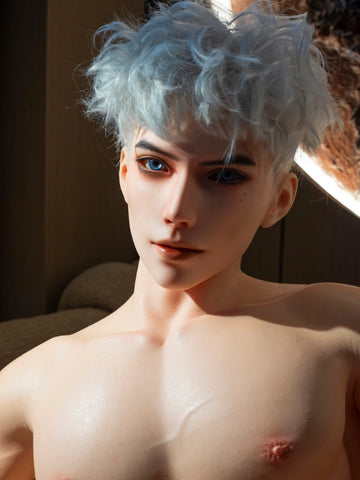 F7704-185cm/6ft1-41kg Silicone Realistic Big Dick Male Sex Doll Leo with 8.27in penis&Implanted Hair | Qita doll（副本）
