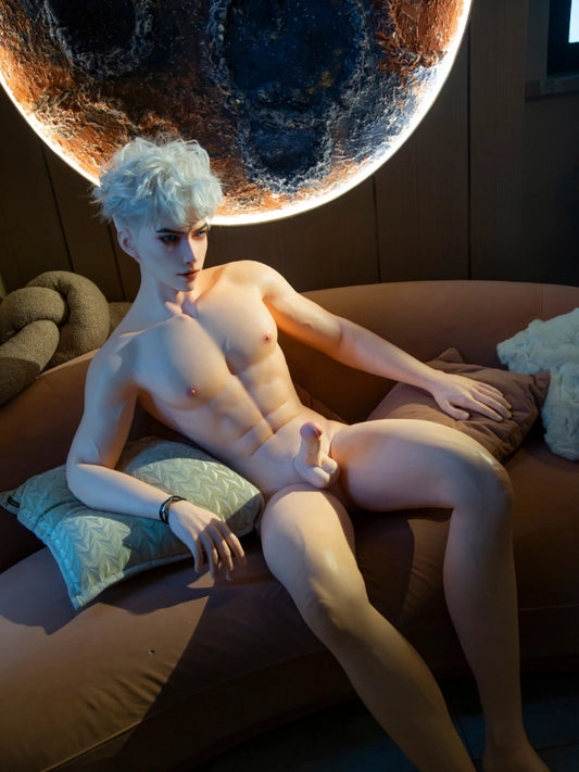 F7704-185cm/6ft1-41kg Silicone Realistic Male Sex Doll Leo with 8.27in Detachable Penis | Qita doll