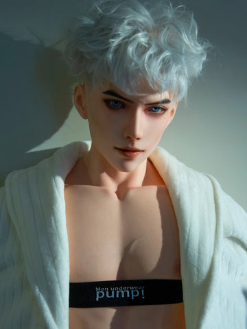 F7704-185cm/6ft1-41kg Silicone Realistic Big Dick Male Sex Doll Leo with 8.27in penis&Implanted Hair | Qita doll（副本）