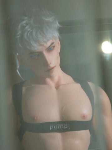 F7704-185cm/6ft1-41kg Silicone Realistic Big Dick Male Sex Doll Leo with 8.27in penis&Implanted Hair | Qita doll（副本）