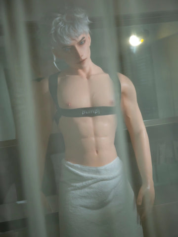 F7704-185cm/6ft1-41kg Silicone Realistic Big Dick Male Sex Doll Leo with 8.27in penis&Implanted Hair | Qita doll（副本）