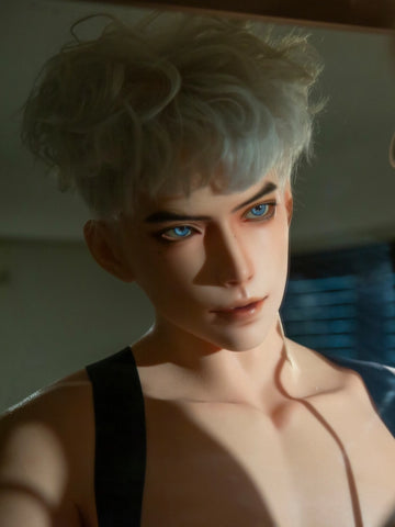 F7704-185cm/6ft1-41kg Silicone Realistic Big Dick Male Sex Doll Leo with 8.27in penis&Implanted Hair | Qita doll（副本）