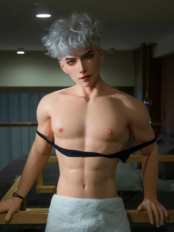 F7704-185cm/6ft1-41kg Silicone Realistic Big Dick Male Sex Doll Leo with 8.27in penis&Implanted Hair | Qita doll（副本）