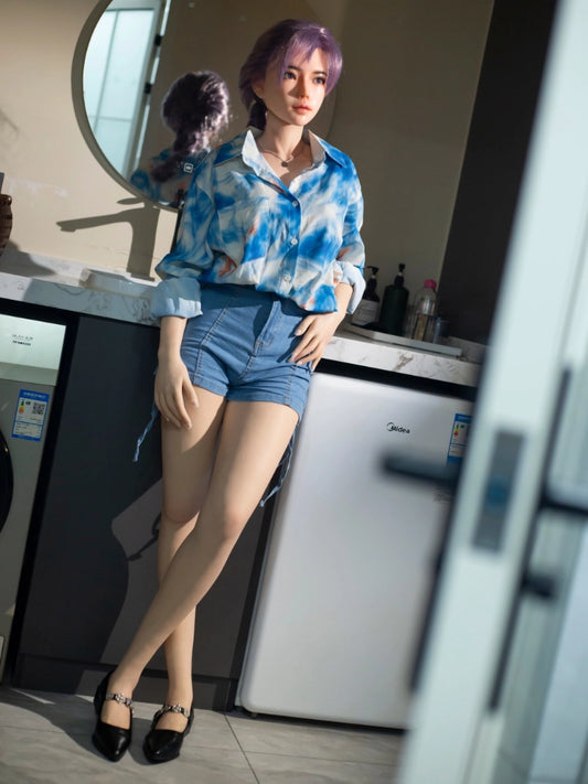 F7710-166cm(5.4ft)-35kg Real Silicone Medium Breast Asian Sex Doll Una｜Qita Doll