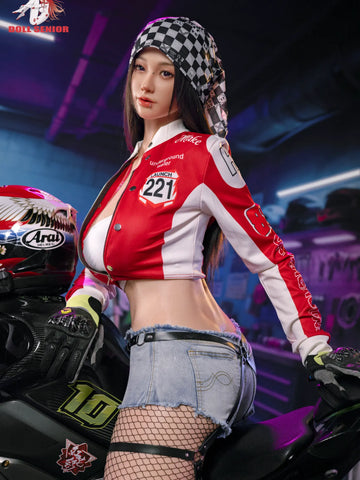 F5713- 170cm(5ft7)-43kg G Cup Silicone ROS Motorcycle Girl Asian Huge breast Sex Doll丨Doll senior