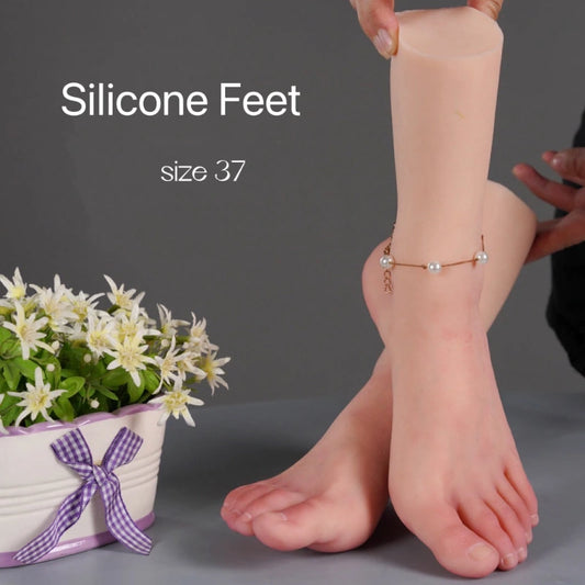 V656 Soft Silicone Sex Doll Feet for Foot Fetish and Trampling Use