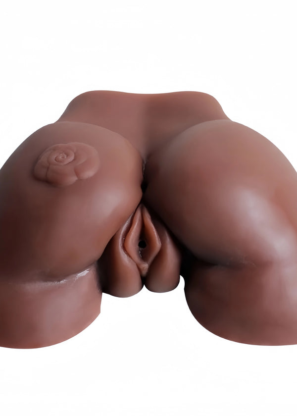 A546 (3lb) Lightweight Realistic pocket pussy Cheap Black Ebony sex doll torso 100% Genuine