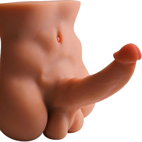 T368-6.6lbs/24.4cm Realistic Dildo Torso Male Sex Dolls in Stock EU