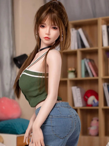 F5006-160cm/5ft3 D Cup סיליקון אסיה בובת מין | JX Doll